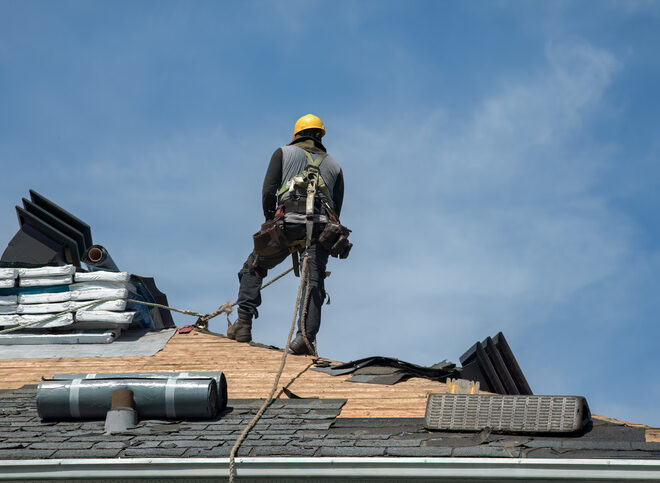 Professional Roofer with Hard Hat and Nailer Installing Shingles on Residential Roof, roofers Morton IL, roofing company Morton IL, roofing contractor Morton IL, roof repair Morton IL, roof replacement Morton IL, residential roofing Morton IL, commercial roofing Morton IL, roof inspection Morton IL, storm damage roofing Morton IL, hail damage roof repair Morton IL, local roofers Morton IL, emergency roof repair Morton IL, roofing services Morton IL, shingle roofing Morton IL, flat roof repair Morton IL, roof leak repair Morton IL, Morton roofing contractors, roofing estimates Morton IL, Central Illinois roofing company, storm restoration Morton IL